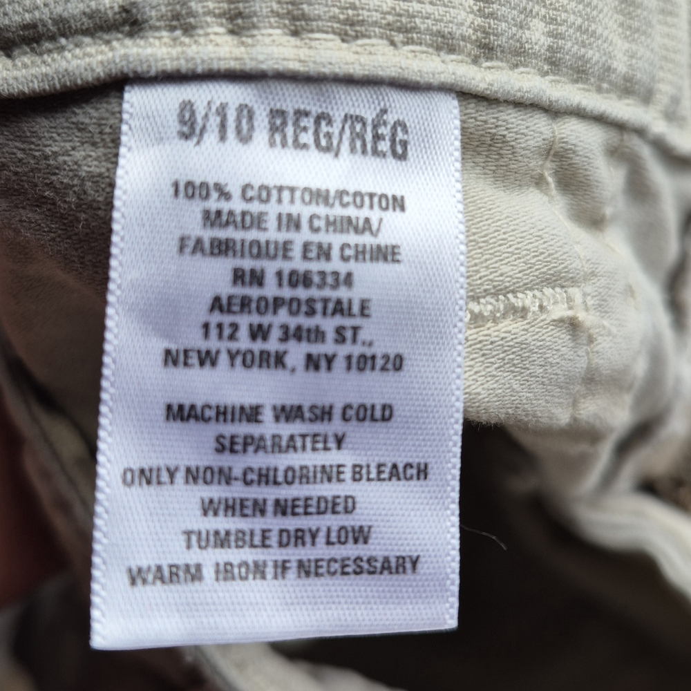 Real Y2K Aeropostale Cargo Pants Beige Low Rise 9/10 - Picture 6 of 6